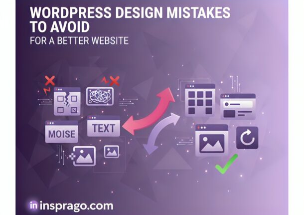 WordPress design mistakes to avoid for a better website – professional web design tips and optimization by Insprago.